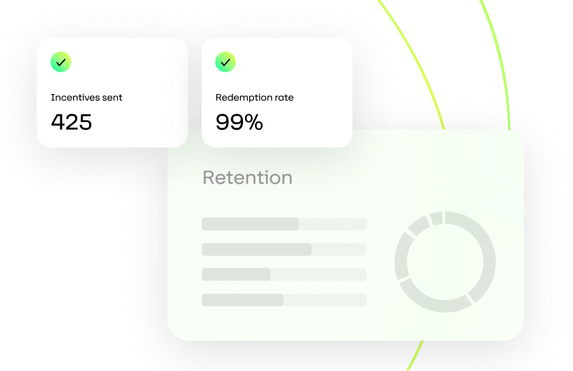 How it works to send shares for incentives and rebates to customers with Runa