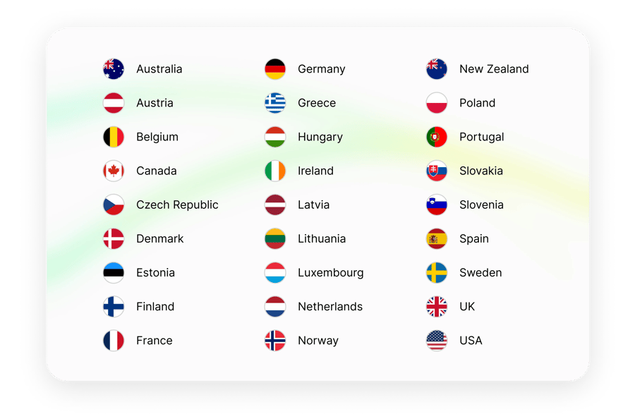 Runa supports 27 countries Runa supports 27 countries