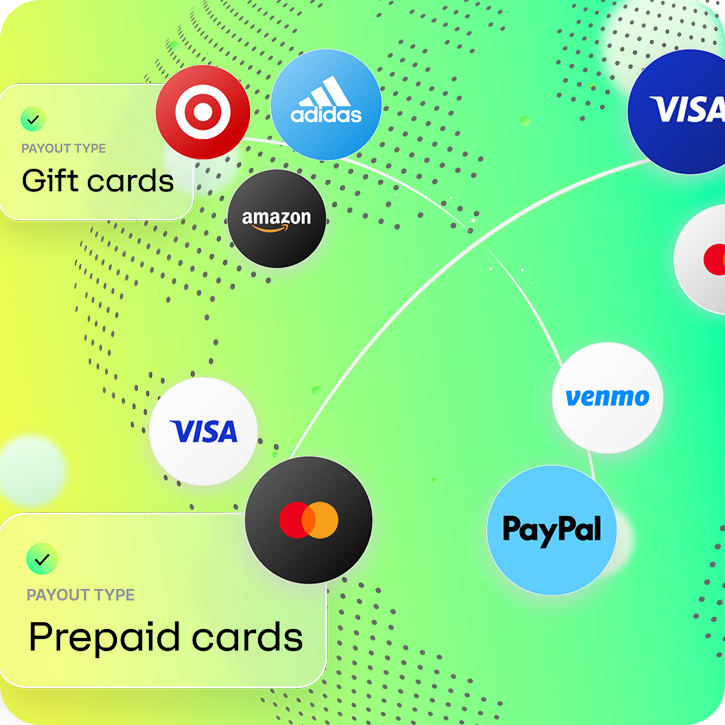The Runa Network offers 5,000 payout options in 190 countries. You can reach your users wherever they are.