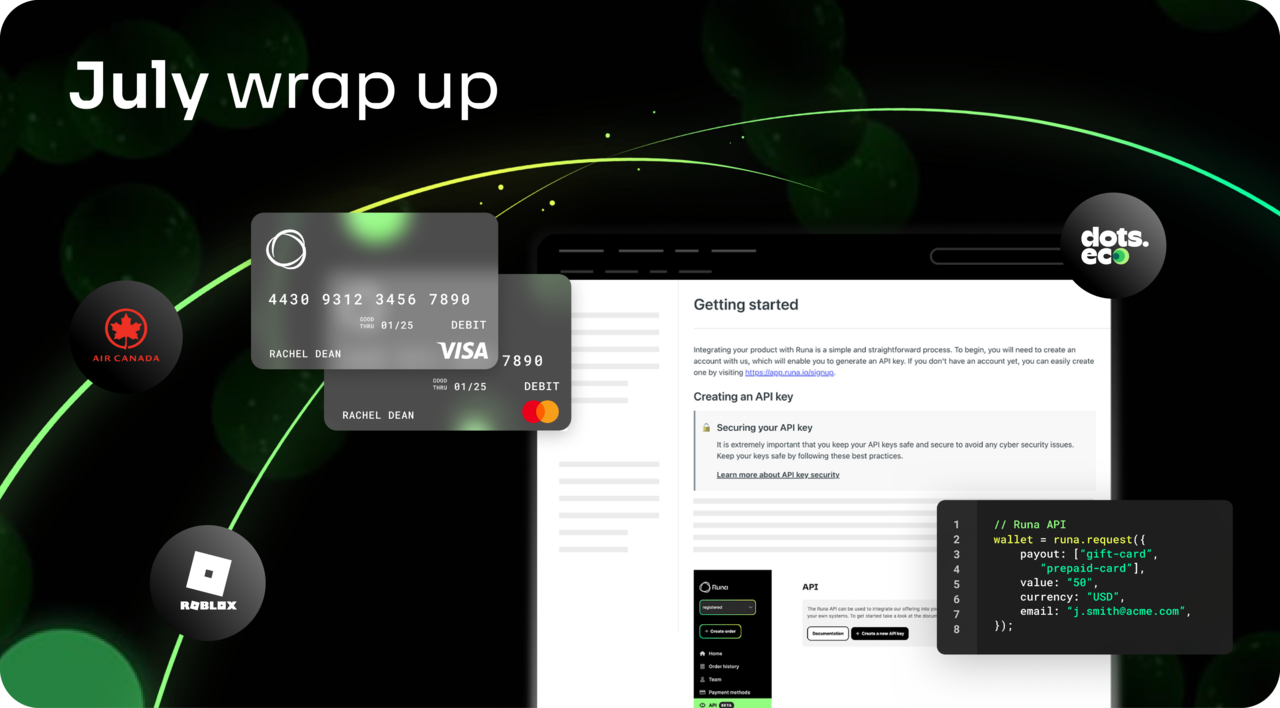 July wrap up: New ways to pay, more ways to win
