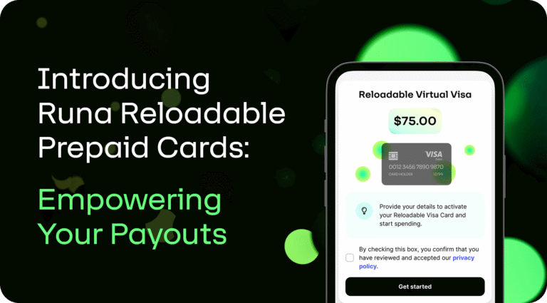 Runa Reloadable Prepaid Cards Are Here: Power Your Payouts with More Control, More Speed, and Zero Friction